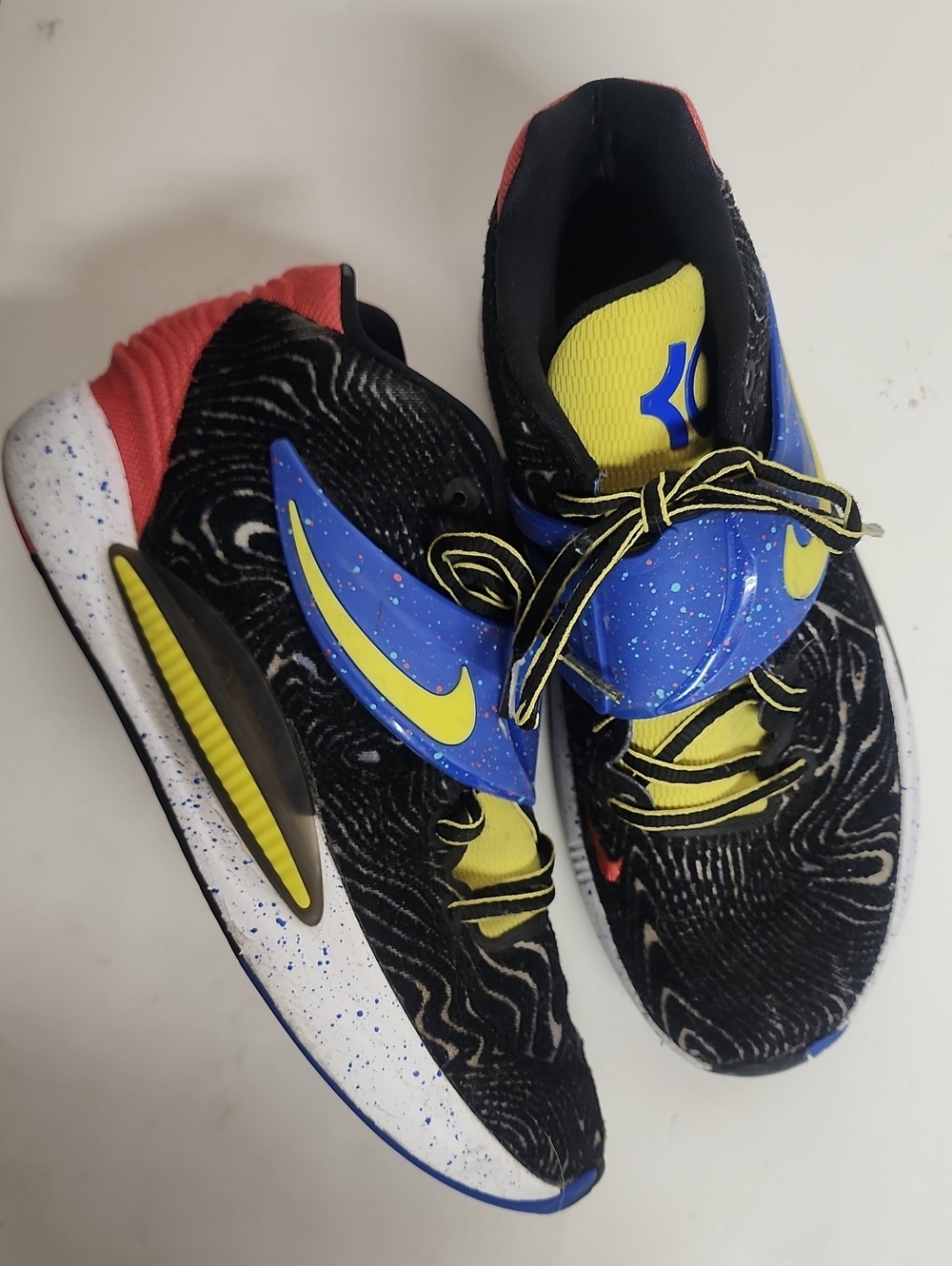 Nike KD Pop Art 2021 SZ 8/41 - Black/Blue/Yellow/Red Shoes Comfortsble Unique